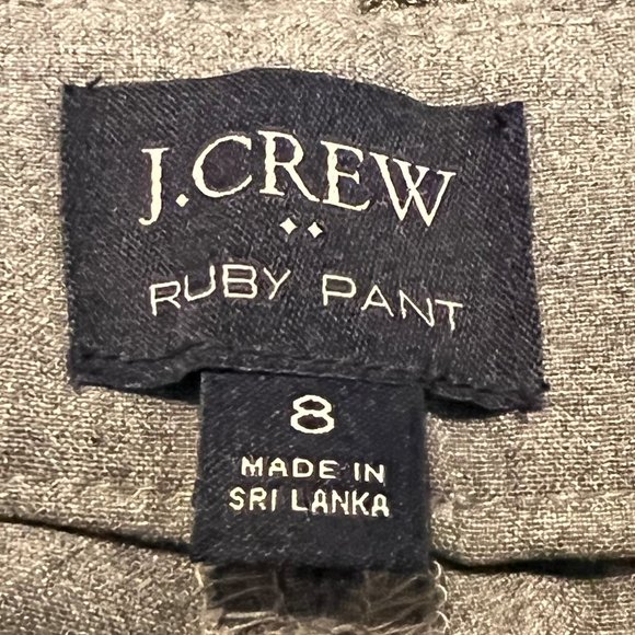 Like new! J. Crew Ruby Straight leg Pant in Gray Size 8 - Picture 7 of 13